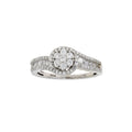 Genuine .50ct Diamond Eng Only 10KT White Gold