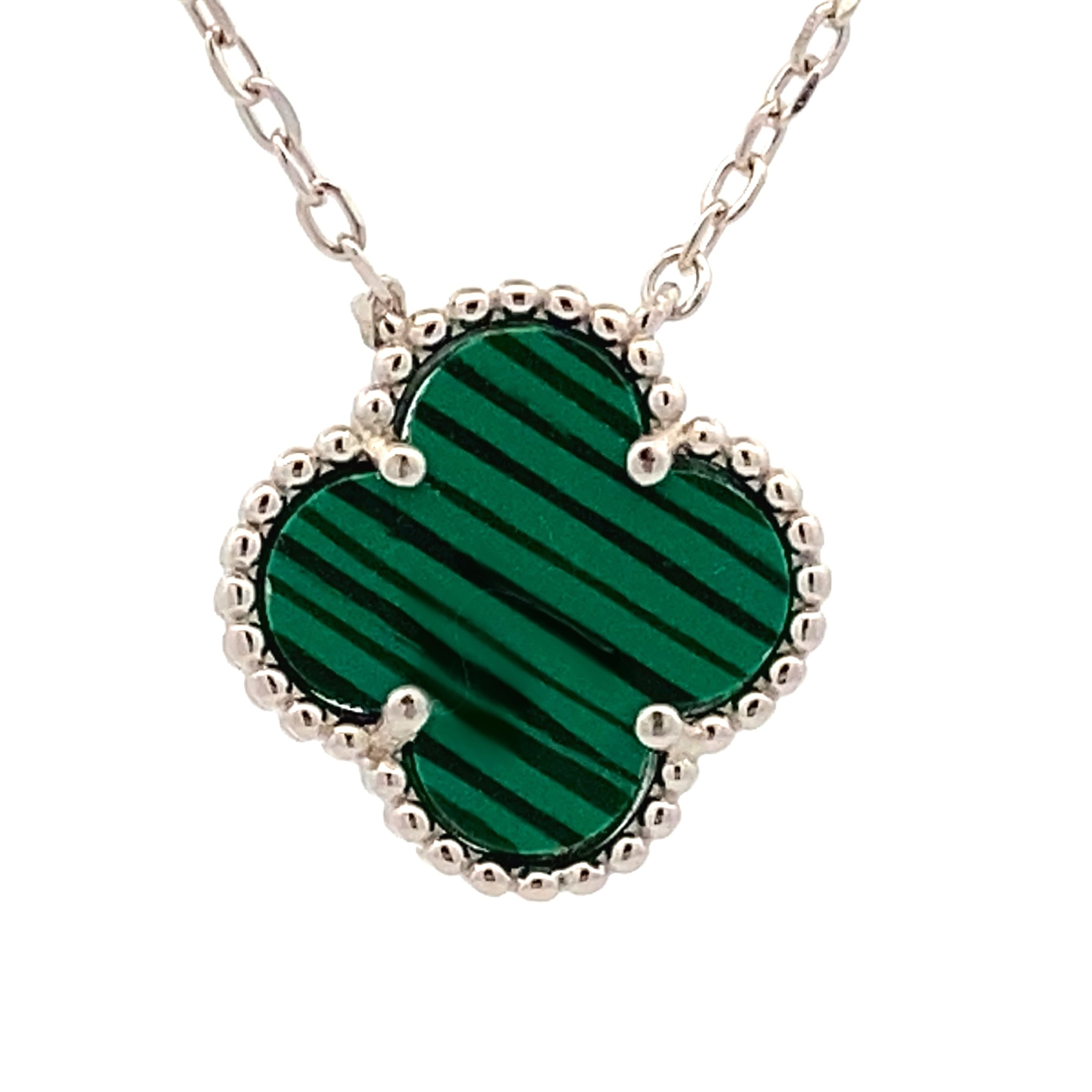 Natural Malachite Fashion Pendants Sterling Silver