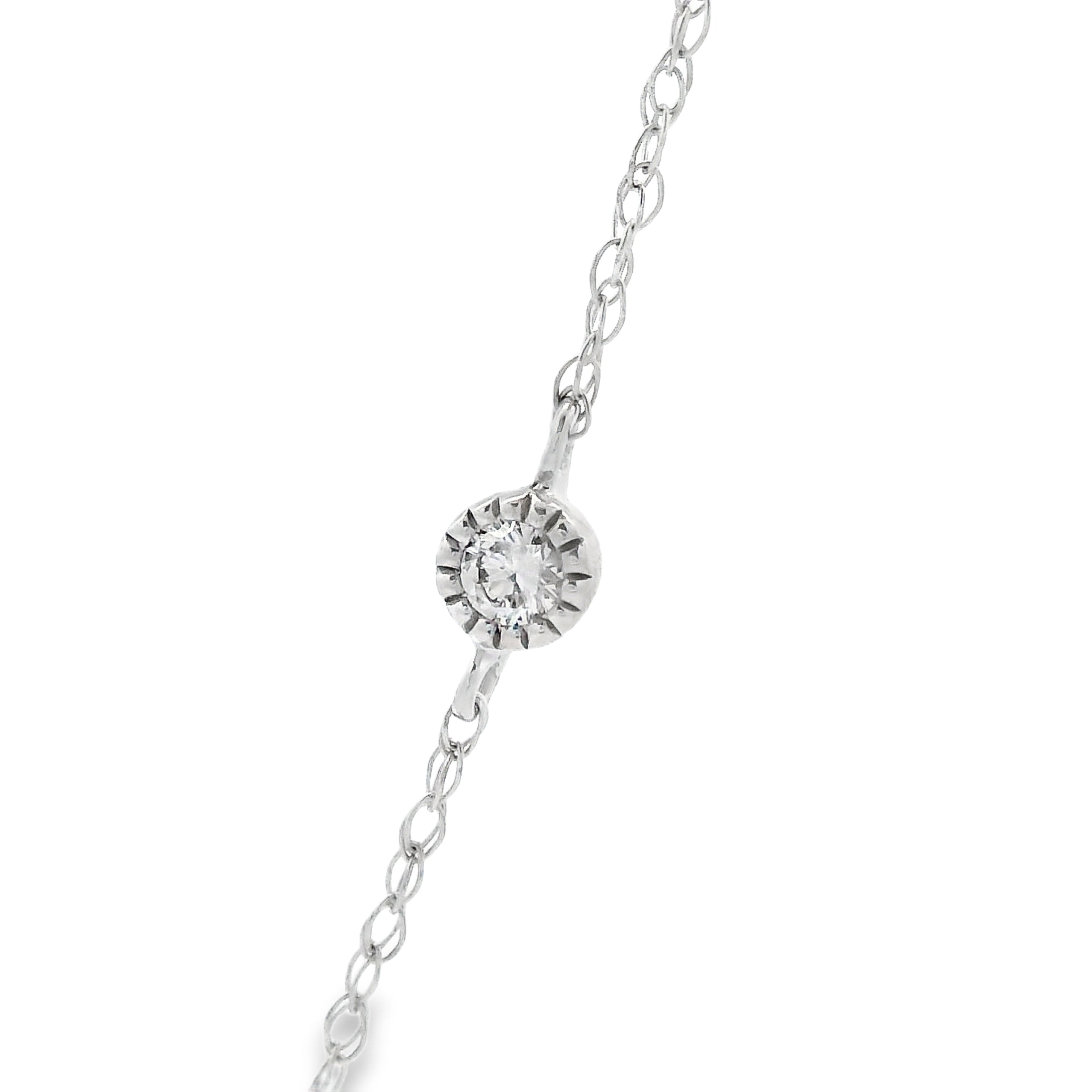 Natural .31ct Diamond Fashion Pendants 14KT White Gold