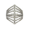 Natural 1.00ct Diamond Ring 14KT White Gold