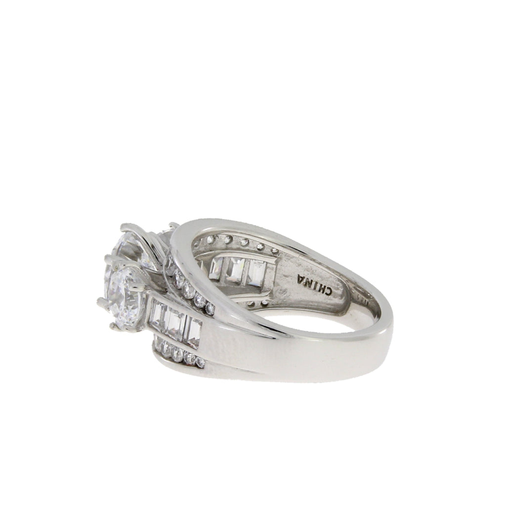 Genuine Cubic Zirconium CZ SS Bridal Sterling Silver