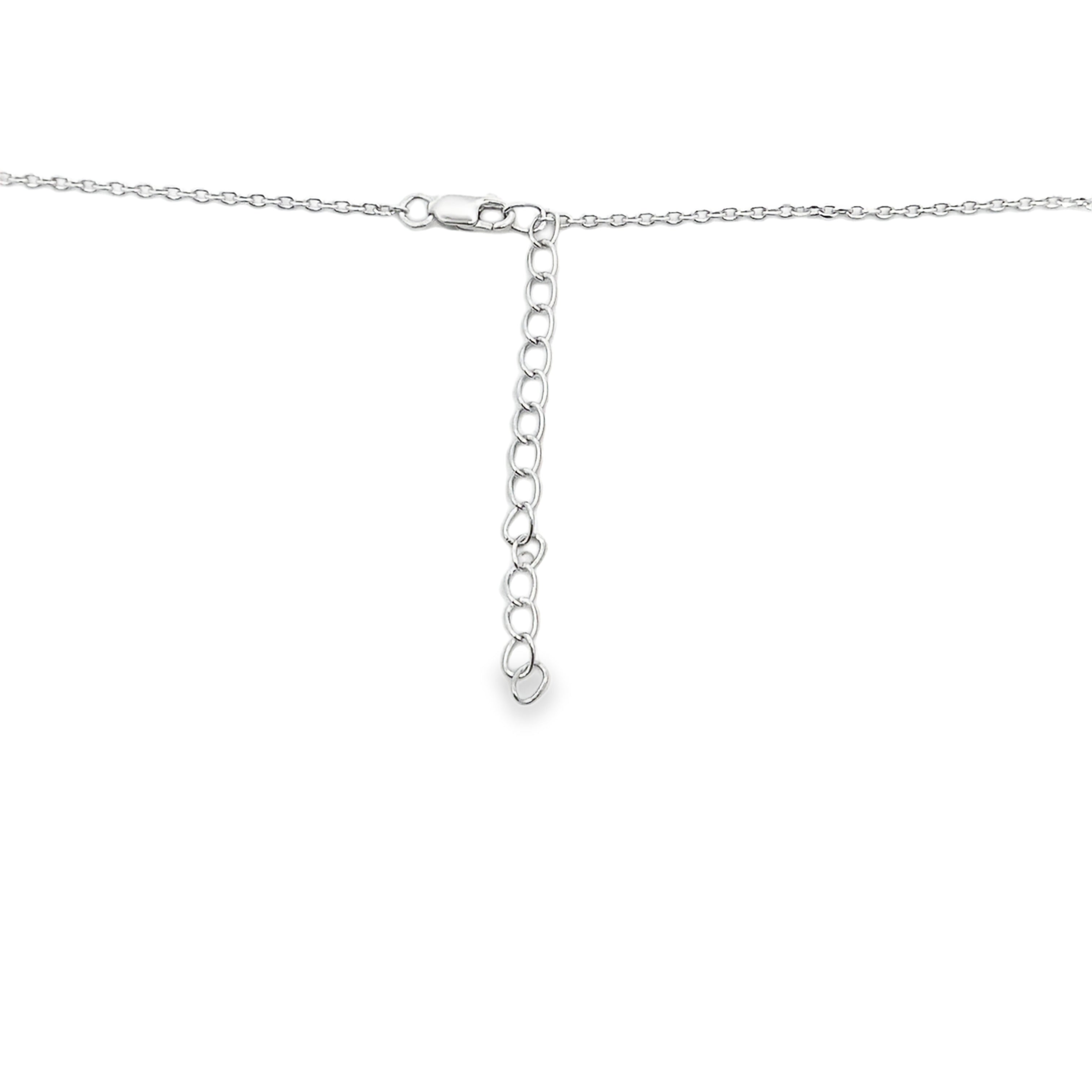 Genuine .50ct Cross Religious Pendant Sterling Silver