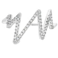 Genuine .15ct Diamond Ring 14KT White Gold