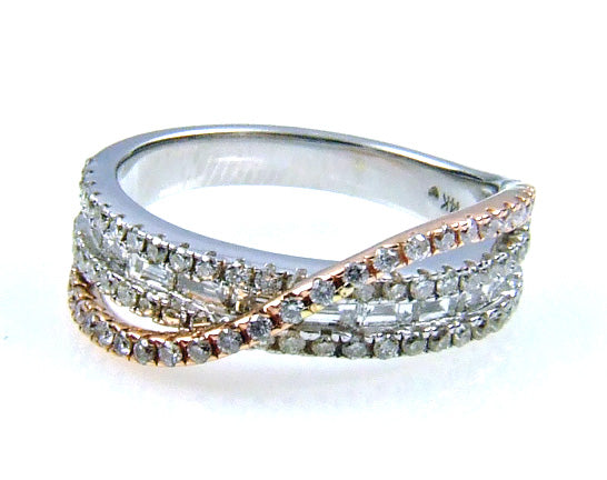 Natural 1.00ct Diamond Ring 14KT White Gold
