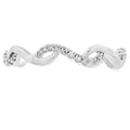 Genuine .17ct Diamond Wedding Band Ring 14KT White Gold