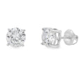 Genuine 2.40ct Moissanite Stud Earrings Sterling Silver