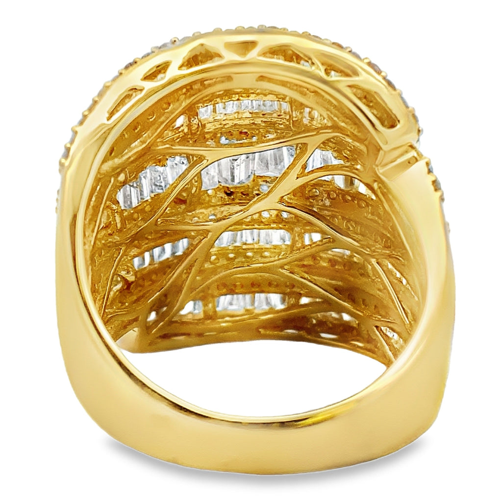 Natural 2.75ct Diamond Ring 14KT Yellow Gold