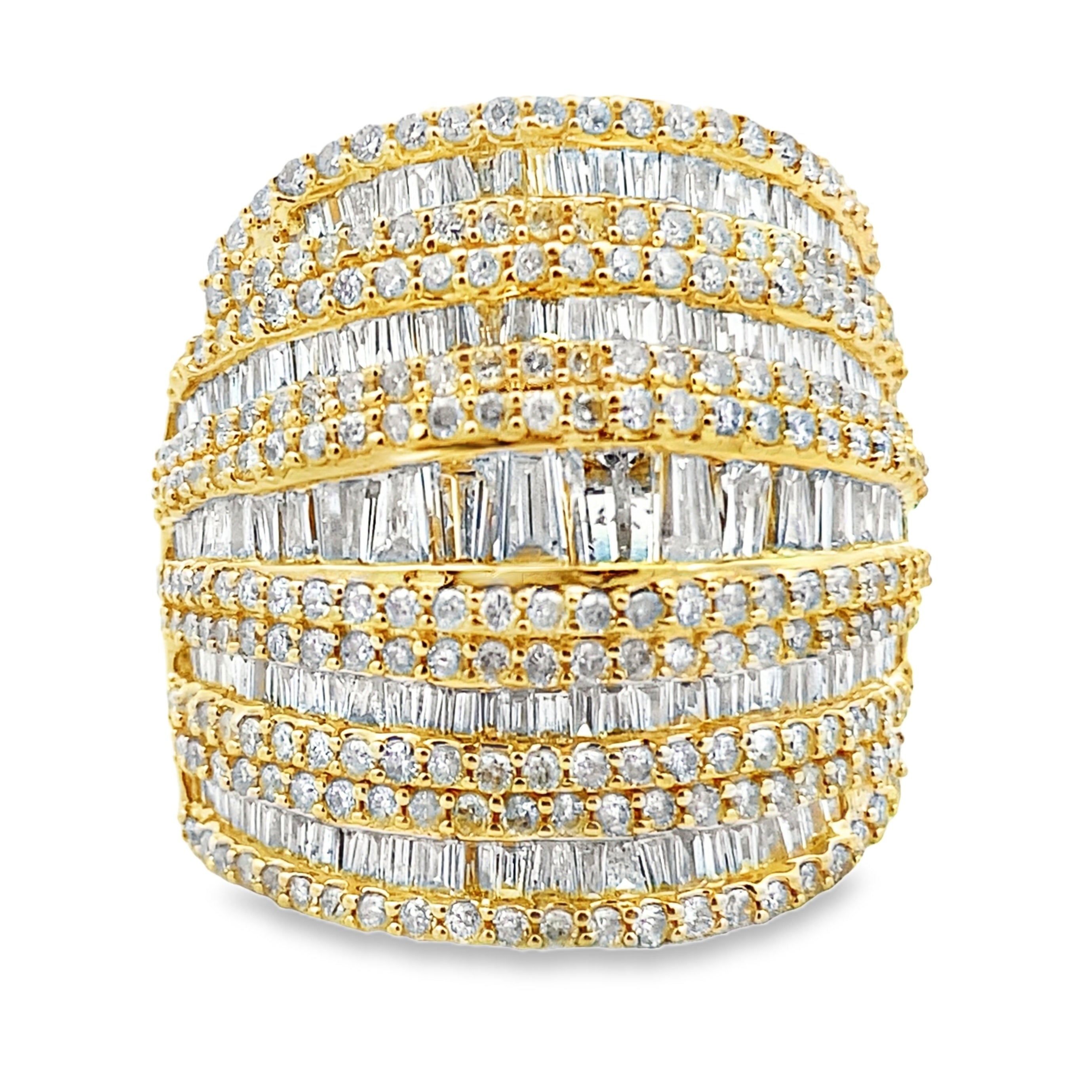 Natural 2.75ct Diamond Ring 14KT Yellow Gold