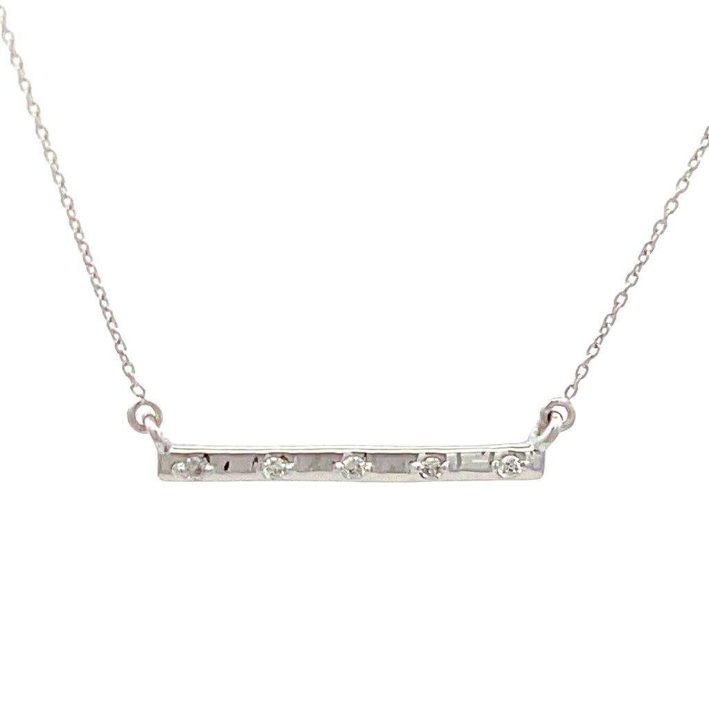 Natural .05ct Diamond Fashion Pendants 14KT White Gold