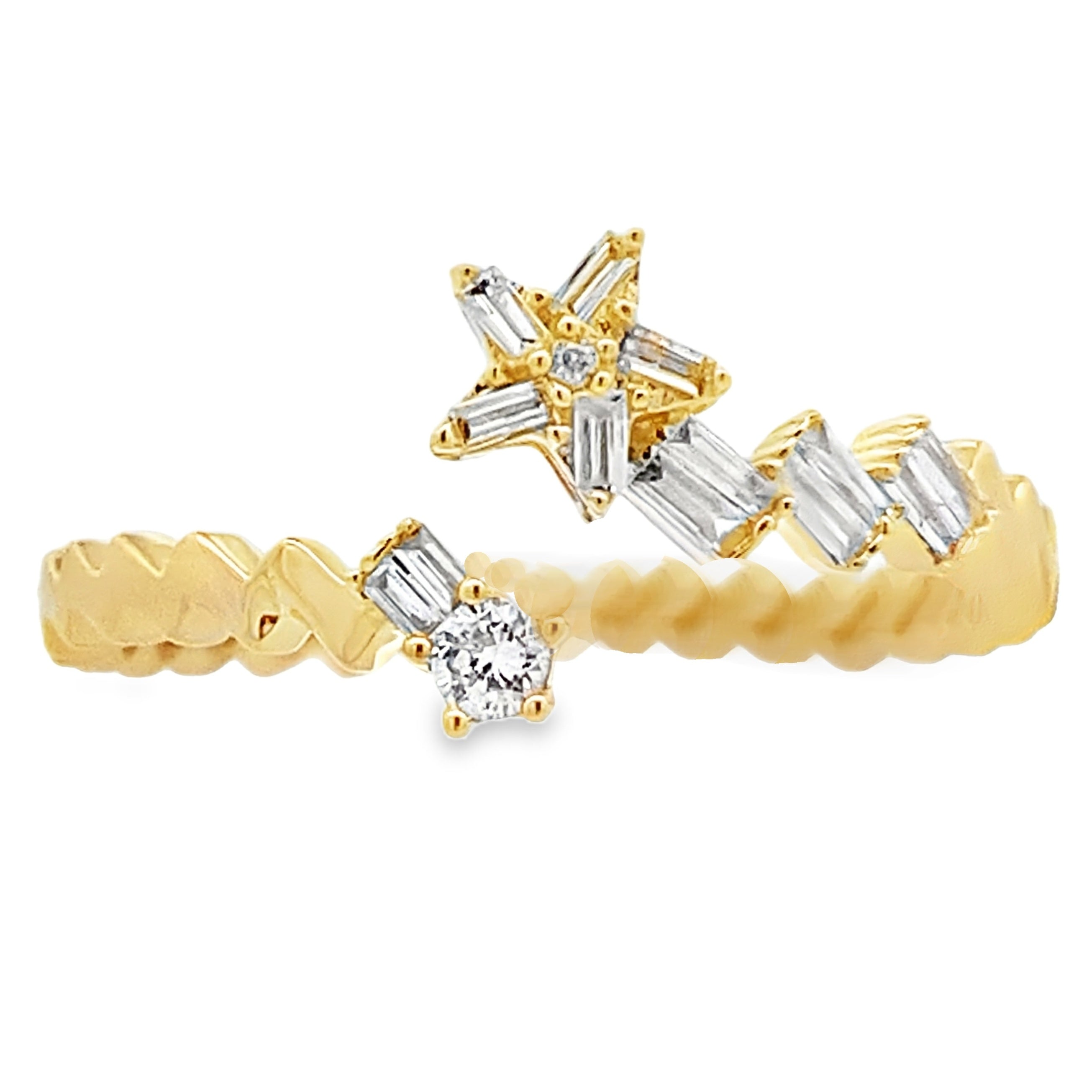 Genuine .17ct Diamond Ring 14KT Yellow Gold