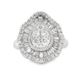 Natural Cubic Zirconium Ring Sterling Silver