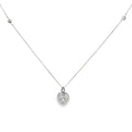 Natural .31ct Diamond Fashion Pendants 14KT White Gold