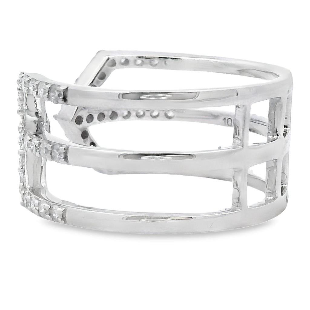 Genuine .50ct Diamond Ring 10KT White Gold