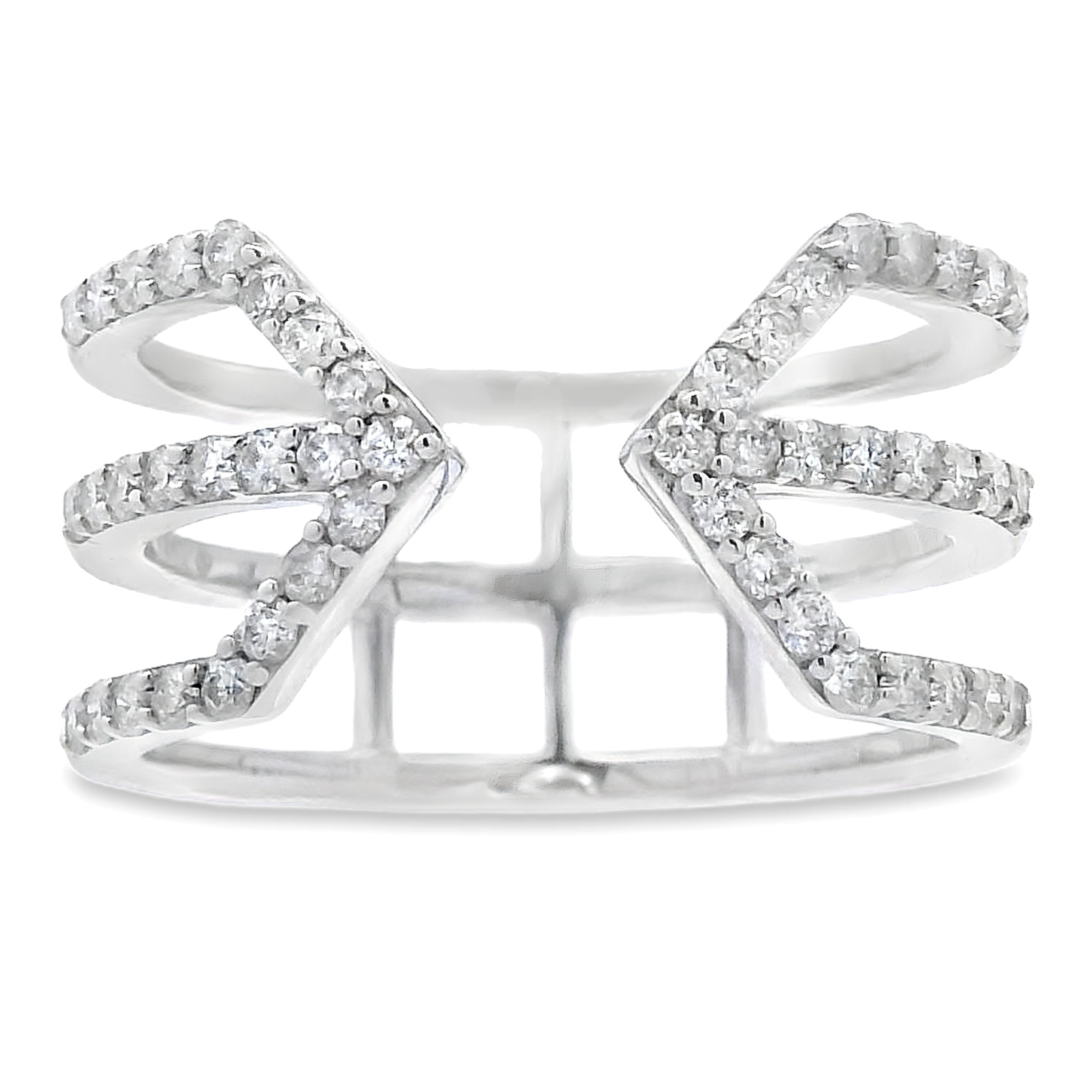 Genuine .50ct Diamond Ring 10KT White Gold