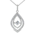 Natural Cubic Zirconia Fashion Pendants Sterling Silver