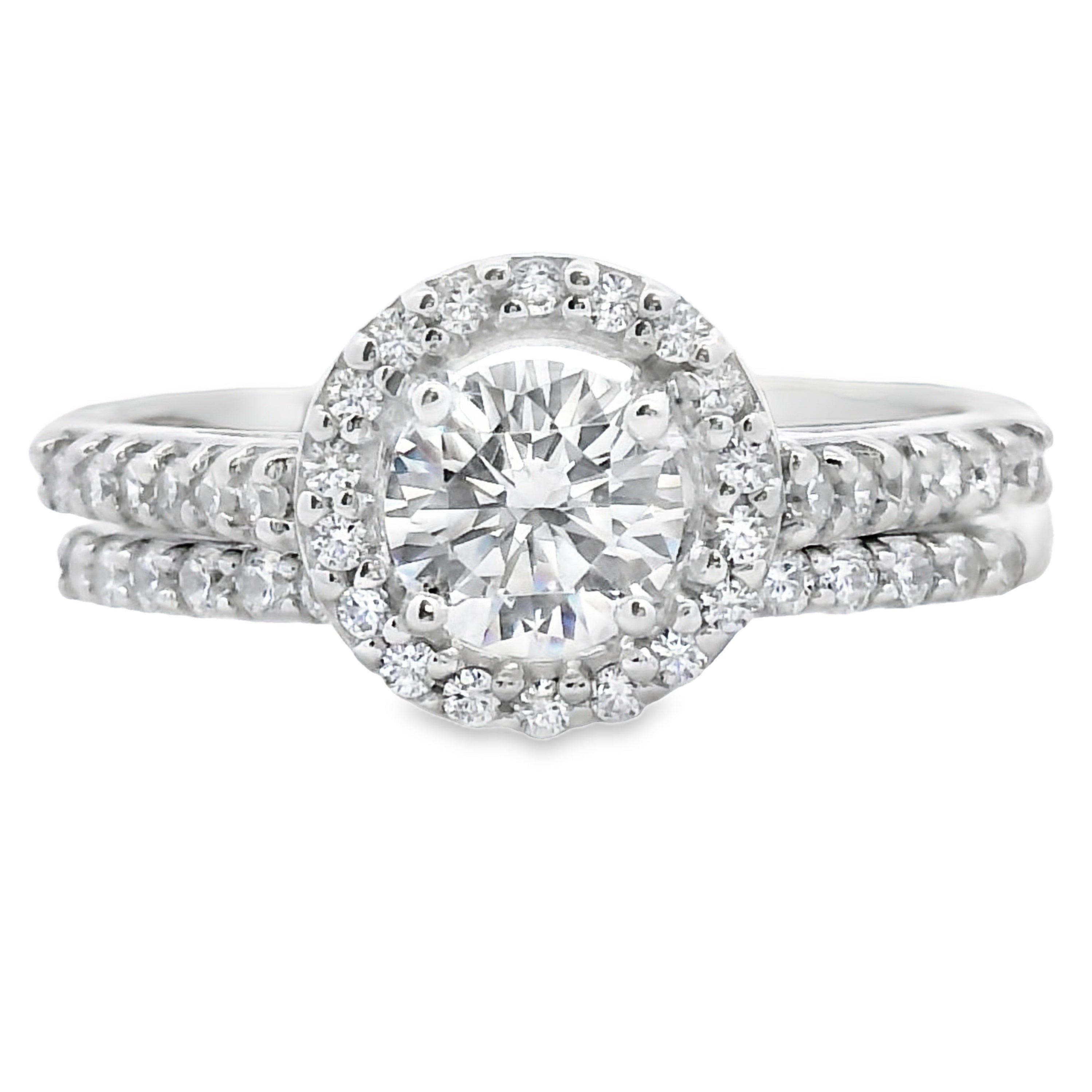 Natural Cubic Zirconia CZ SS Bridal Sterling Silver