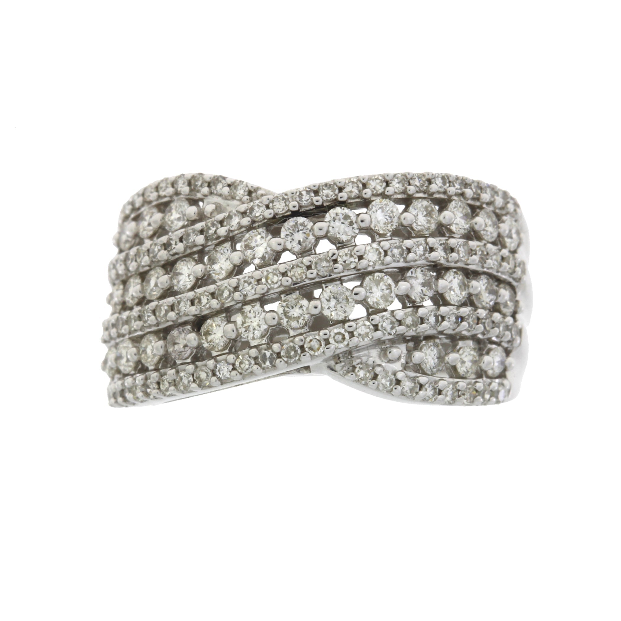 Genuine 1.00ct Diamond Ring 10KT White Gold