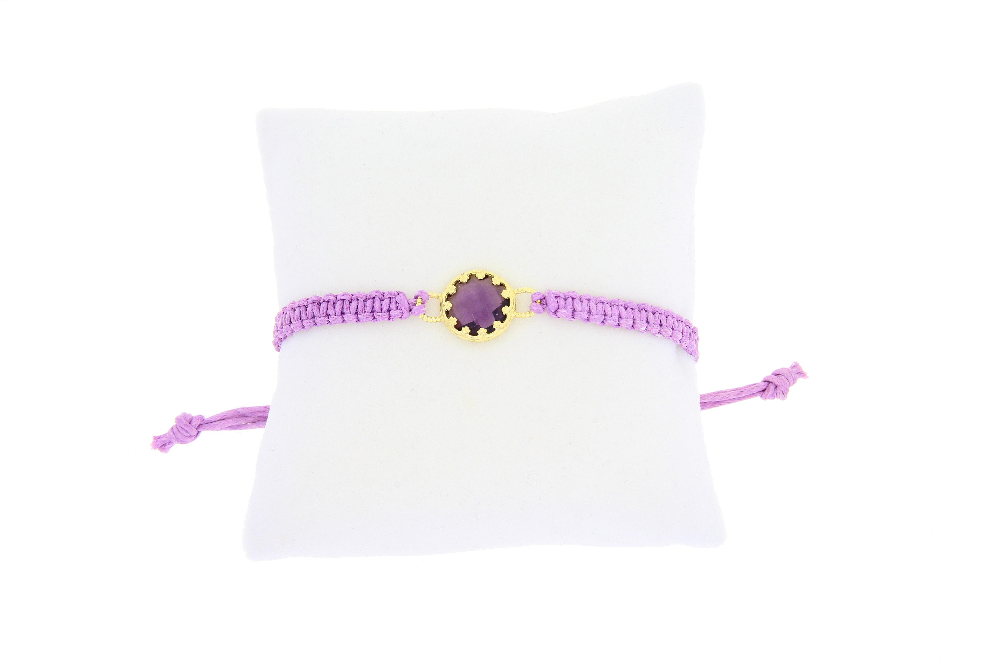 Natural Glass Bracelet Sterling Silver