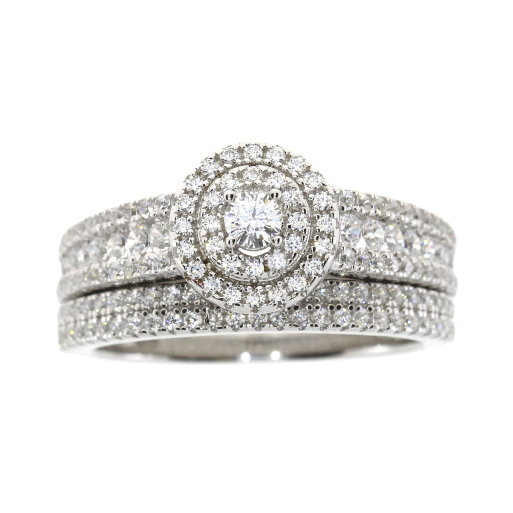 Natural Cubic Zirconia CZ SS Bridal Sterling Silver