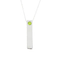 Genuine Peridot Fashion Pendants Sterling Silver