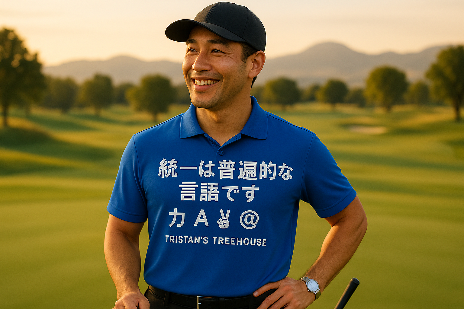 統一は普遍的な言語です (Japanese Unity) Golf Polo