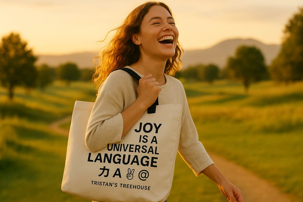 JOY IS A UNIVERSAL LANGUAGE Tote Bag