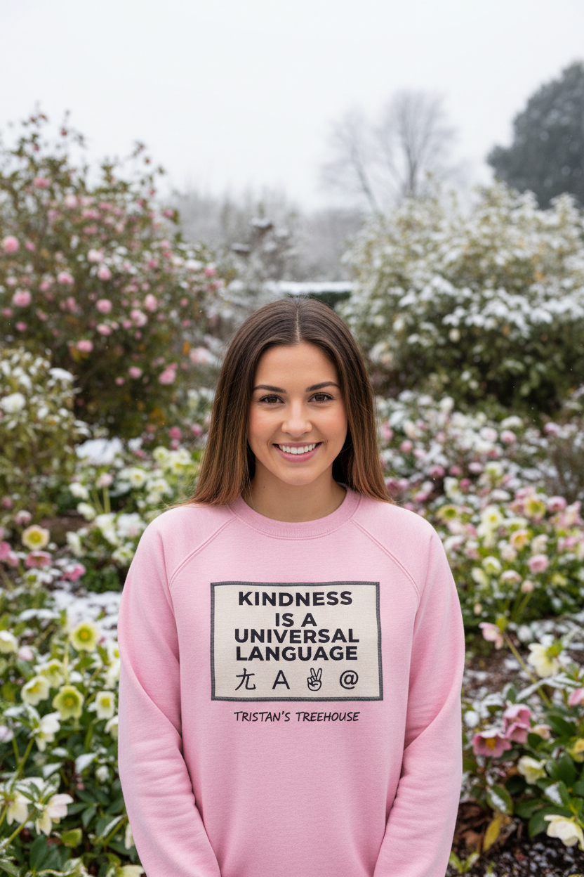 Kindness sweatshirt lifestyle mockup