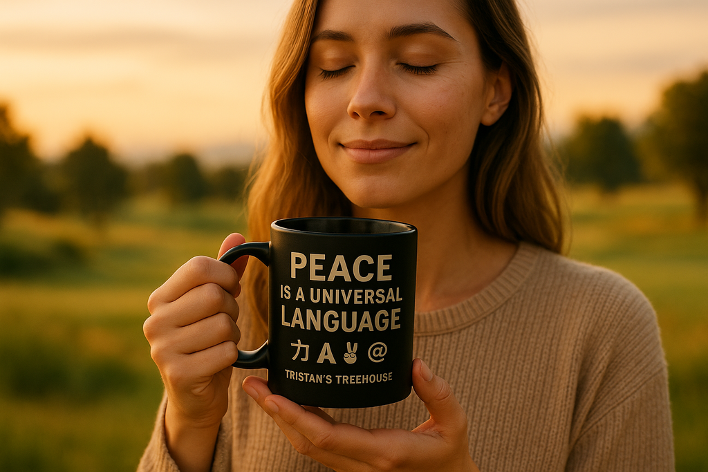 PEACE IS A UNIVERSAL LANGUAGE Mug