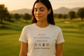 PEACE IS A UNIVERSAL LANGUAGE (Small Elegant Font) T-Shirt