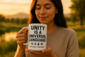 UNITY IS A UNIVERSAL LANGUAGE (Oversized Block Letters) Mug